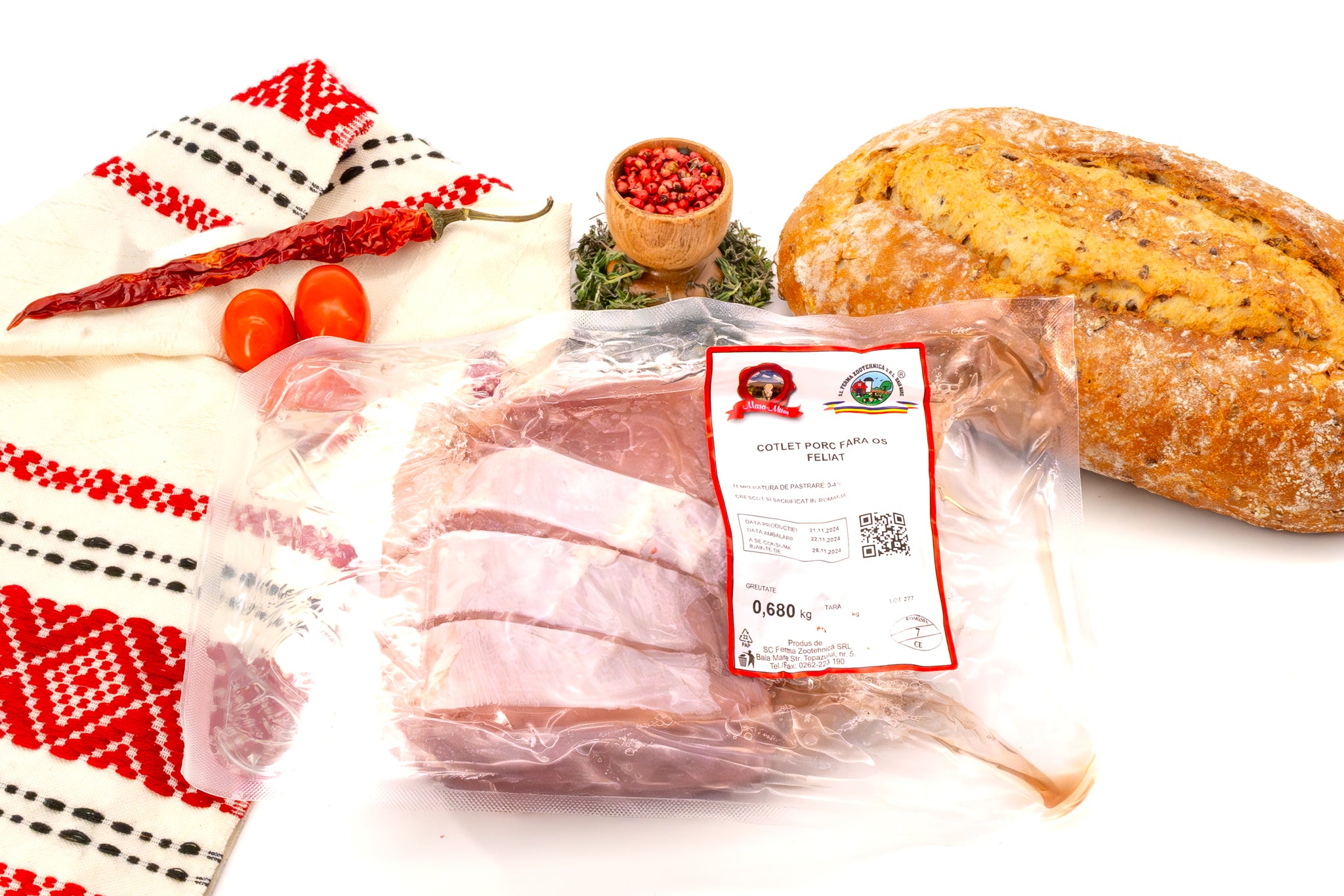 Cotlet Porc f. Os f Slanina Feliat Gastro